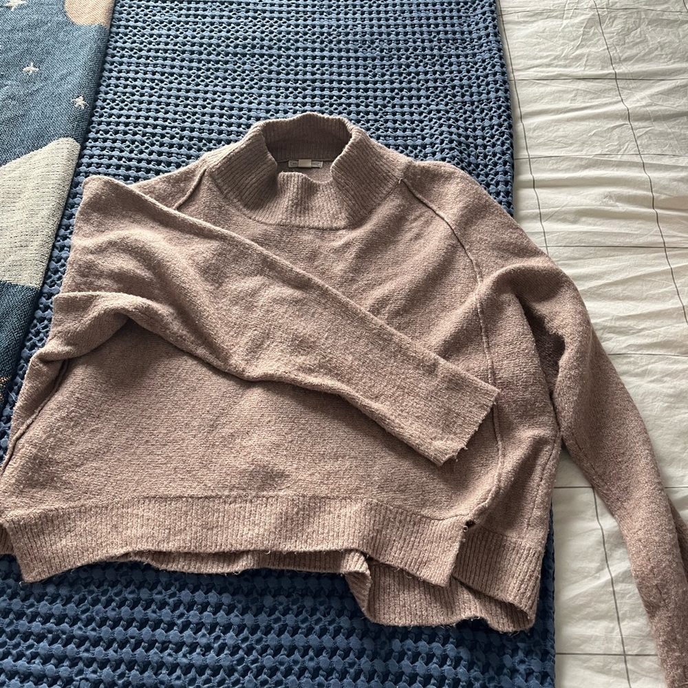 Blush turtle neck sweater